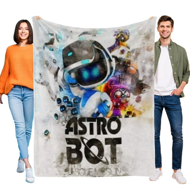 Astro Bot anti-pilling, suave, ligera, esponjosa y acogedora de lujo para hogar y cocina – Perfecta para niños y adultos,120X180cm