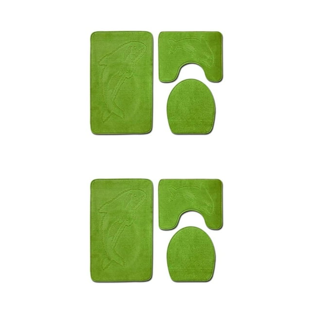 Guardoinrt 3pcs/set Stylish And Comfortable Bath Mat For Chic Bathroom Decor Easy PJ210922-A022 2Set