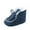 Dark Blue, variant on Baby Boys Girls Booties Fleece Anti-Slip Soft Sole Boots Toddler Walker Warm Shoes