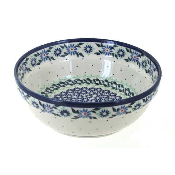 Blue Rose Polish Pottery Petite Bouquet Cereal/Soup Bowl