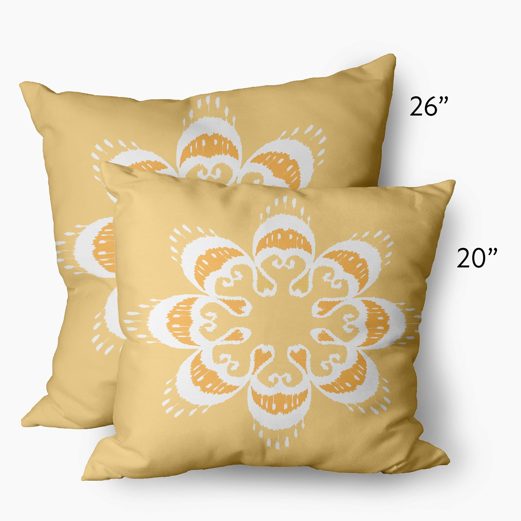 Simply Daisy 26" x 26" French, Country Yellow Polyester Throw Pillow