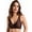 Brown Leopard, variant on Women'S Deep V Bras Leopard Print Seamless Wireless Full Coverage Comfort Bra Dark Brown Leopard Print L