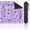 Color5, variant on Lavender Floral Purple Butterflies Soft Mahjong Mat 31.5" x 31.5" Non-Slip Noise-Reducing for Poker Dominoes