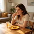 thumbnail image 2 of Round Plastic Serving Tray Platter,Lightweight Non-Slip Food Service Tray Platter,Reusable Plastic Fast Food Serving Tray for Bar Coffee Home Cafeteria Hotel and More,7.9 inch (Yellow), 2 of 5