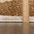 thumbnail image 3 of BoutiqueRugs Canika Modern Checkered Shag Rug - High Pile Fluffy Shaggy Carpet for Hallway, Nursery, Playroom, Girls Boys Room - Machine Washable - Peach, Beige - 2' x 2'11", 3 of 18