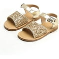 thumbnail image 3 of Girls Sandal Open toe Strap Toddler Summer Shool Flats, 3 of 6