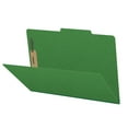 thumbnail image 1 of 25 Pt. Pressboard Classification Folders, 2/5 Cut ROC Top Tab, Legal Size, No Dividers, Green (Box of 25), 1 of 8