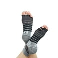 thumbnail image 2 of Gaiam Toeless Yoga Socks - S/M - Black/Grey, 2 of 3