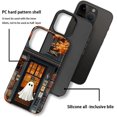 thumbnail image 3 of Case for iPhone 14 Pro, Cozy Ghost Bookstore Design Hybrid Dual Protection Soft TPU + Hard PC, Shockproof & Anti-Scratch Cover Men Women Stylish Protective Phone Case, 3 of 6