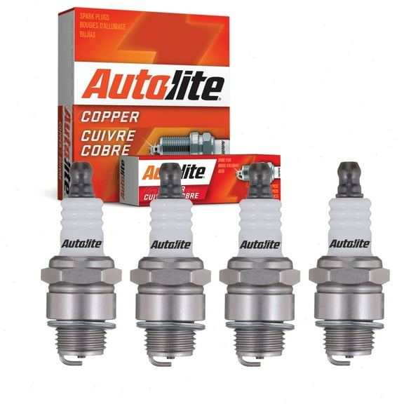 4 pc Autolite 254 Copper Core Spark Plugs for 6026 746 849 A2NX CS40 Ignition Wire Secondary