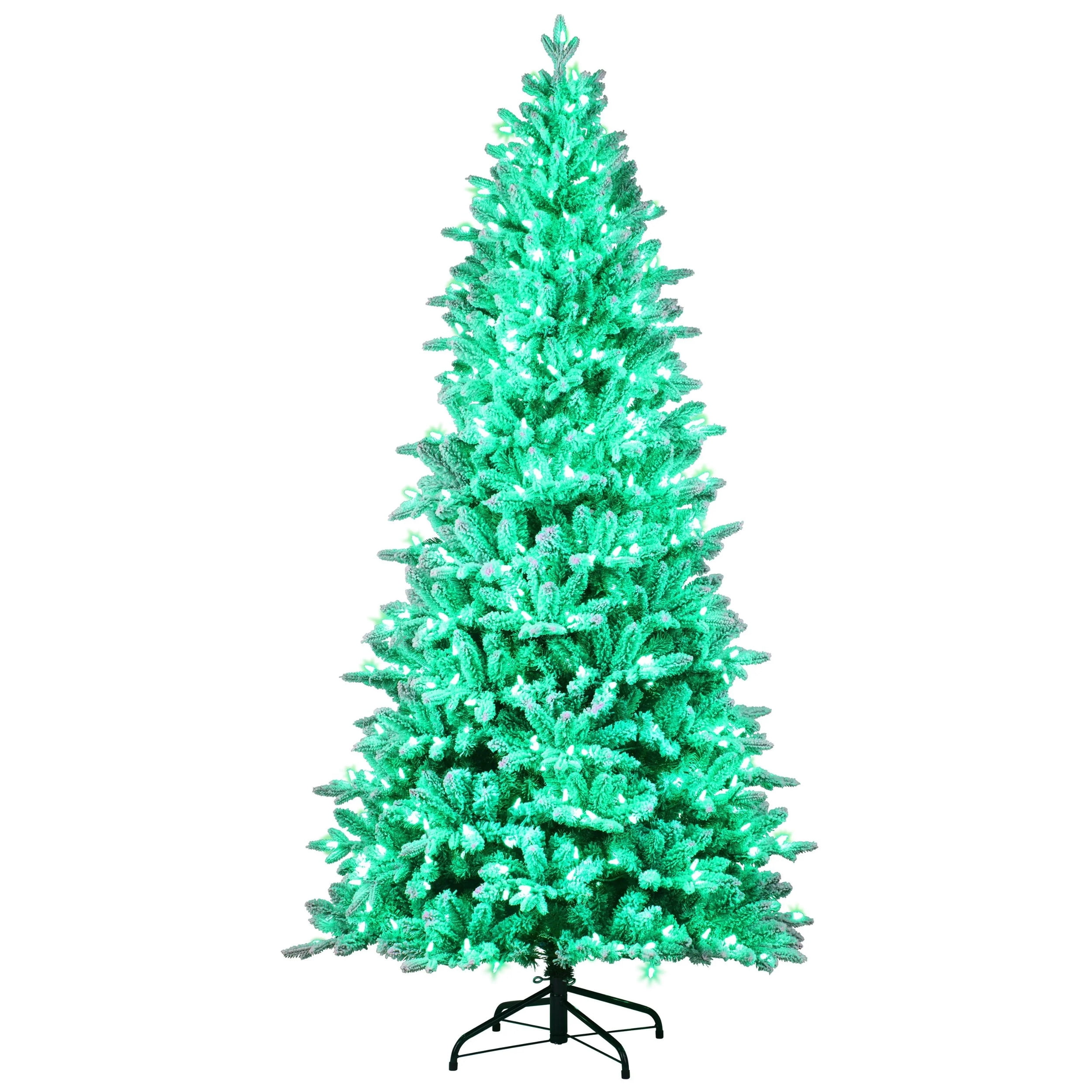 Mr Christmas 6.5' LED 55-Function Tree with Alexa (Flocked Mr Christmas 6.5' LED 55-Function Tree with Alexa (Flocked