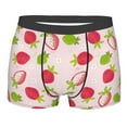 thumbnail image 5 of Uemuo Hand Drawn Strawberry Pattern Men's Boxer Briefs,Trunk Anti-Chafing,Comfortable, Durable, and Stylish Underwear-Small, 5 of 9