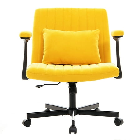 premium fabric office chair yellow product