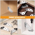 thumbnail image 3 of ADDHAT 10Ud Soportes Esquinas Muebles Acero Inoxidable Estables Para Estantes Y Gabinetes, 3 of 8
