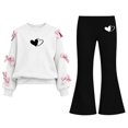 thumbnail image 2 of Cethrio Girls Casual Outfit Sets, Long Sleeve 2 Piece Princess Spring Fall Girls' Clothing Sets Black Size 11-12 T, 2 of 7