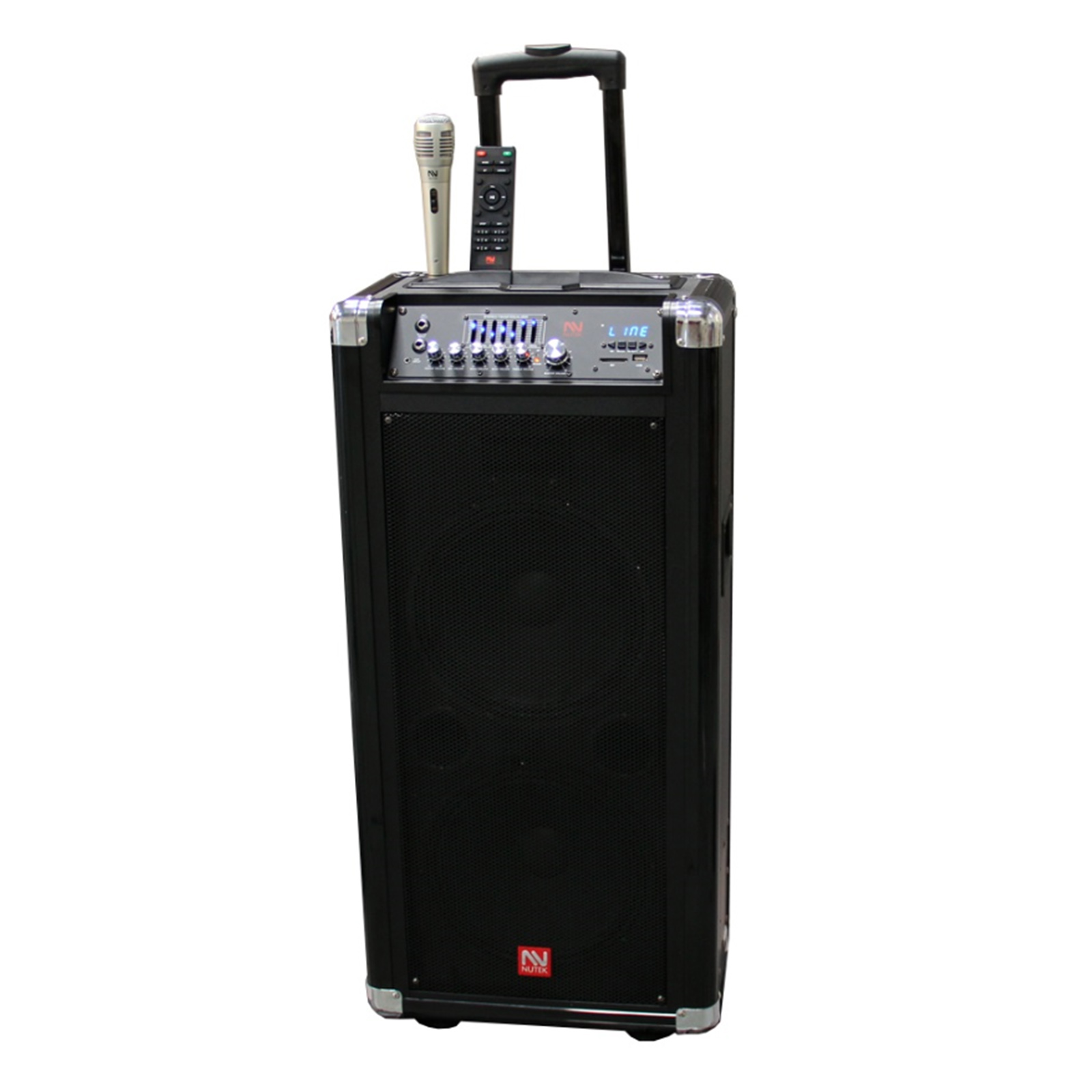 Nutek Powered Portable Sound System BT Speaker FM Radio and USB/SD