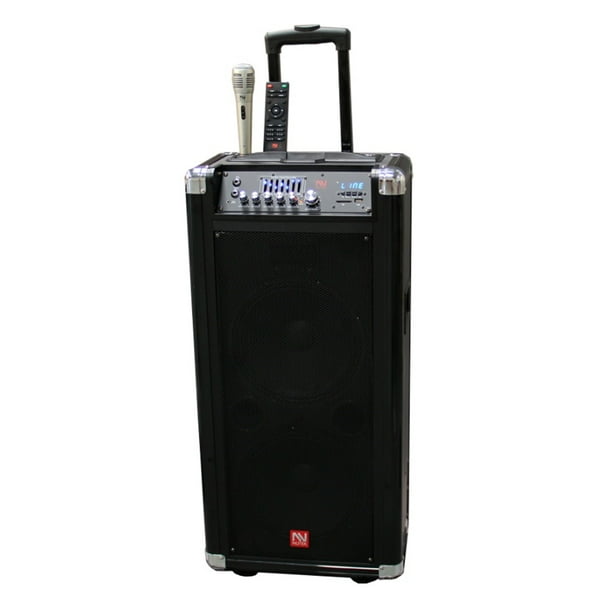 Nutek Powered Portable Sound System BT Speaker FM Radio and USB/SD