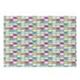 thumbnail image 1 of Vintage Cutting Board, Patchwork Pattern with Polka Dots and Stripes on Blue Toned Background Colorful, Decorative Tempered Glass Cutting and Serving Board, in 3 Sizes, by Ambesonne, 1 of 2