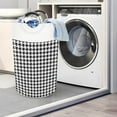 thumbnail image 2 of Round Freestanding Laundry Hamper Collapsible Tall Clothes Hamper With Extended Handles For Clothes Toys In The Dorm And Family Storage with Lids for Organizing, 2 of 4