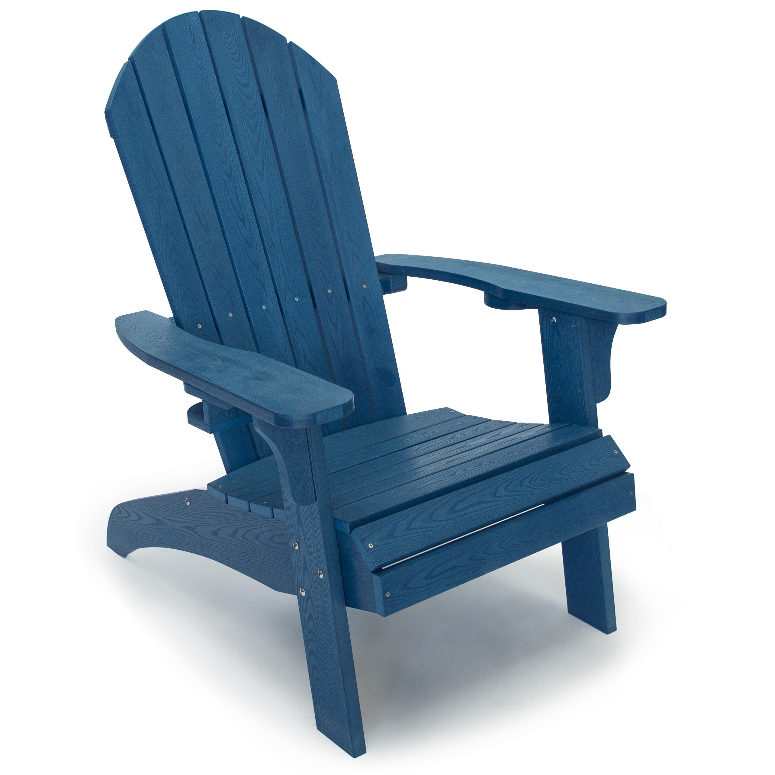 All Weather Outdoor Patio Adirondack Chair (Set of 2),Navy