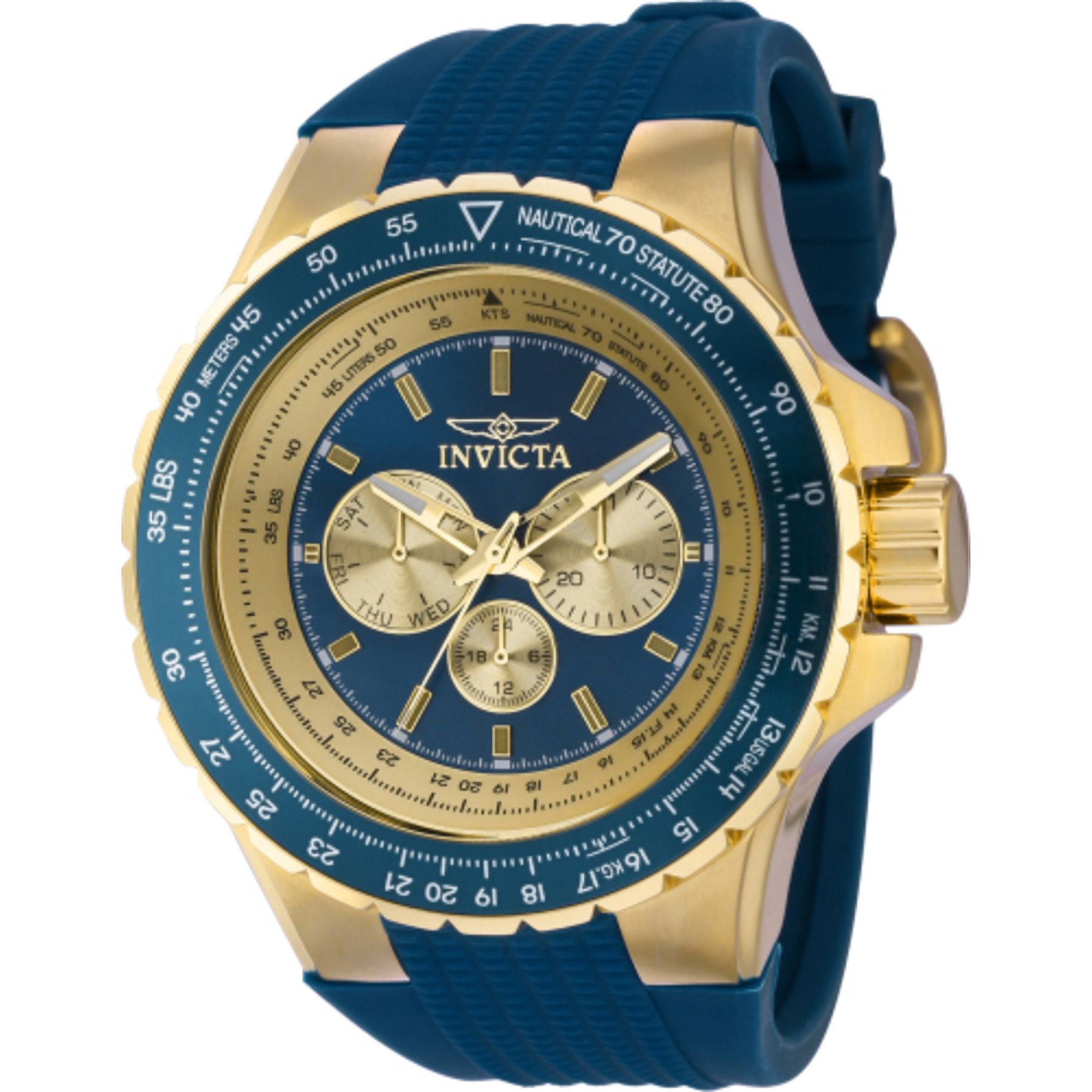 Invicta Pro Diver Quartz Blue Dial Stainless Steel Men