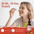 thumbnail image 4 of Cayenne Pepper Drops Supplement Liquid, Cayenne Pepper Extract with Hawthorn, Beet Root Powder, Turmeric Curcumin, Organic Ginseng, Garlic Extract, 1 Pack By Mulittea, 4 of 7
