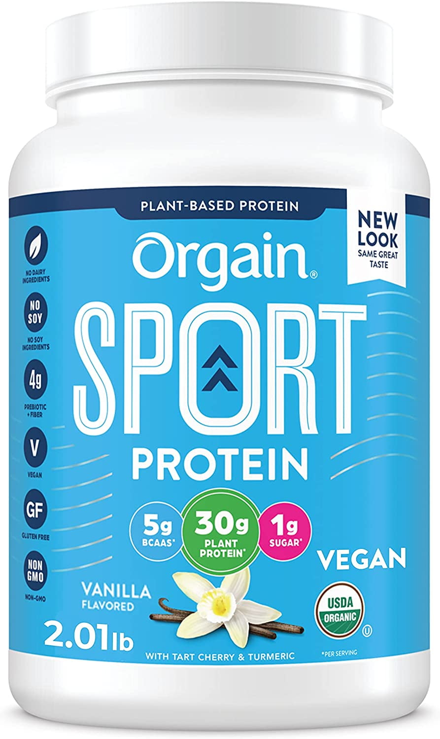 Orgain Vanilla Sport PlantBased Protein Powder 30g of Protein, Made