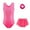 Pink, variant on Tiijoy Little Girls Dance Gymnastics Leotard Tutu Skirt with Scrunchie Outfits, Sizes 5-6