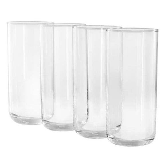 Gibson Home 144623.04 17 oz Emory Clear Glass Tumbler Set - 4 Piece