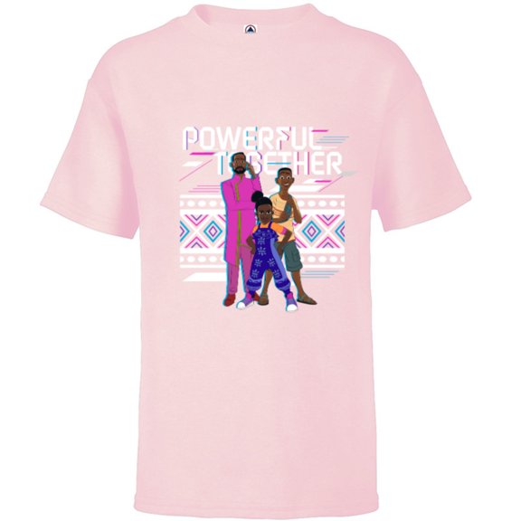 Disney Iwájú Series Tola Kole and Tunde Powerful Together- Short Sleeve T-Shirt for Kids - Customized-Soft Pink
