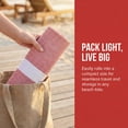 thumbnail image 7 of Unique Bargains 2 Pack Turkish Sand Free & Quick Dry Beach Towel Crimson/Green 71" x 40", 7 of 7