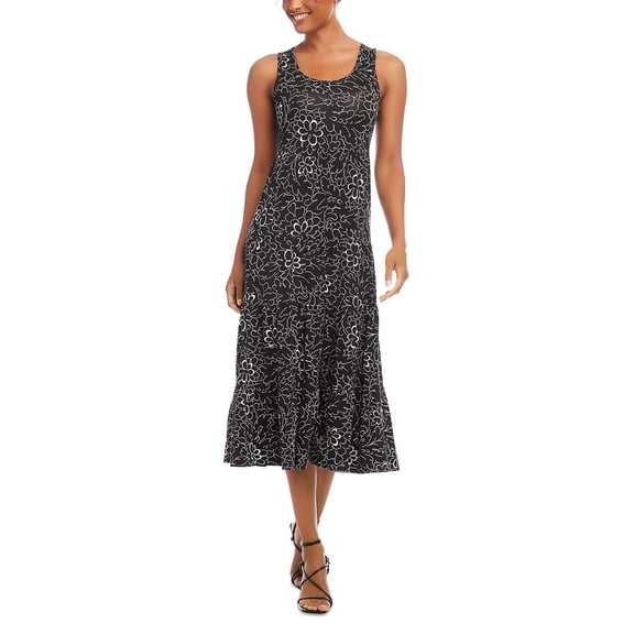 Karen Kane PRINT Women's Tiered MIDI Dress, US Medium
