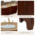 thumbnail image 4 of Natfurhome Bathroom Vanity Contemporary Freestanding, Brown Wood, Granite Top, Double Sink, 60 in. W x 22 in. D x 36 in. H, 4 of 8