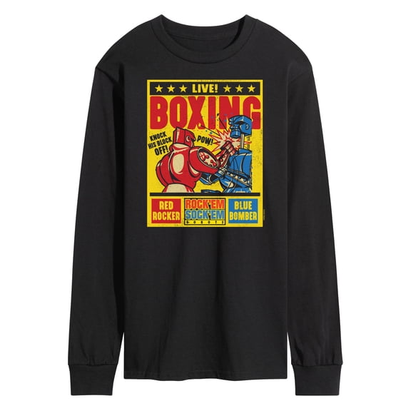 Rock 'Em Sock 'Em Robots - Boxing Poster - Men's Long Sleeve T-Shirt