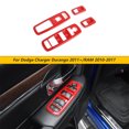 thumbnail image 1 of CheroCar Window Lift Switch Trim for Dodge Charger Durango 2011-2019 & Dodge RAM 2010-2017,Red, 1 of 7