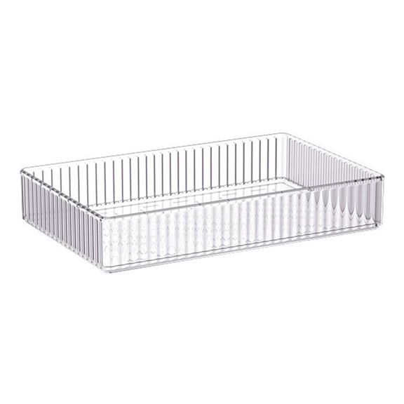 mdesiwst Drawer Divider Storage Box Clear Bathroom And Vanity Drawer Organizer Tray Drawer Storage Bin for Makeup Brushes Lipstick Cosmetics Kitchen Utensils Office