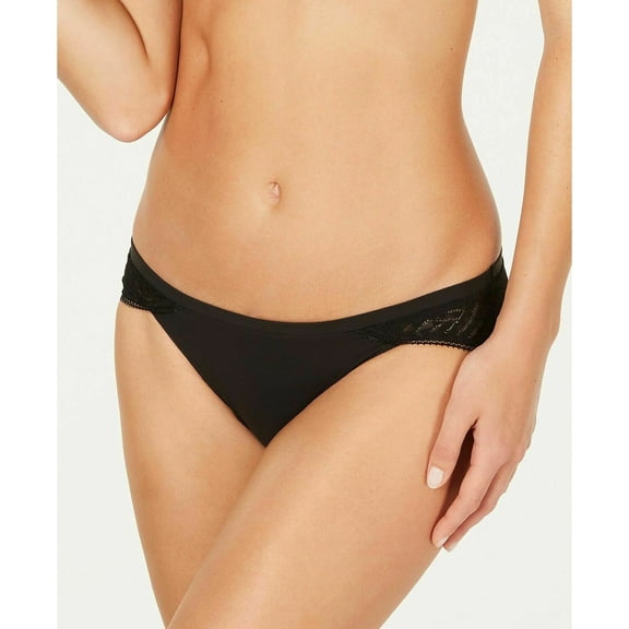 Calvin Klein Womens Perfectly Fit Geometric Lace Bikini Panty (QF5131) Black, S