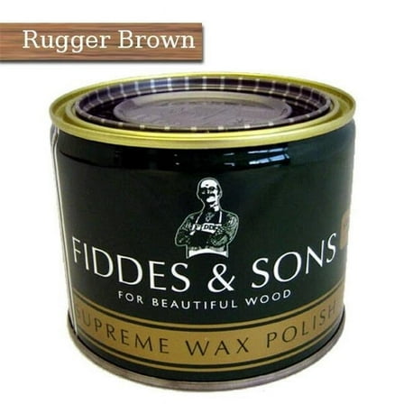 Fiddes Supreme Wax Polish 400 ML-Rugger Brown