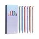 thumbnail image 2 of Juego de bolígrafos de colores con punta fina, multicolor, 10 ml, paquete de 6, agarre cómodo, papelería portátil de plástico para escribir, tomar notas y hacer diarios., 2 of 6