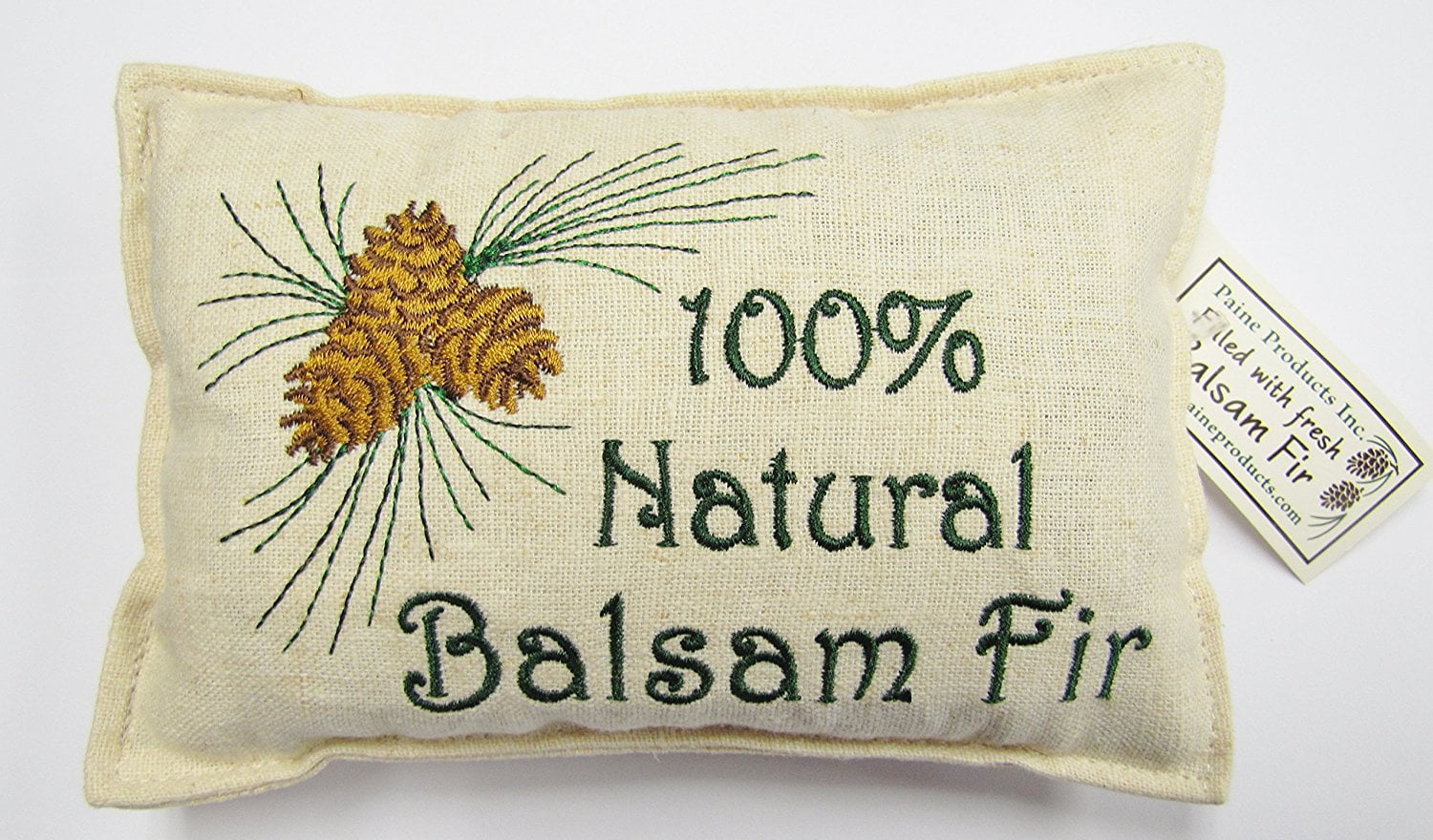 Balsam Fir Pillow 4 X6 Embroidered 100 Natural Balsam Fir Pine