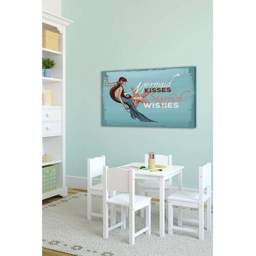 "Mermaid Kisses" Painting Print on Wrapped Canvas