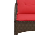 thumbnail image 5 of vidaXL Garden Rocking Chair with Cushions Brown Poly Rattan, 5 of 5