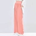 thumbnail image 4 of Purcolt Women's Maternity Wide Leg Yoga Pants Stretchy High Waist Loose Fit Over The Belly Pants Summer Casual Soft Work Office Pregnancy Pants, 4 of 7
