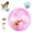 Pink, variant on 2026 New Self-Rolling Interactive Cat Ball, Electric Hamster Running Rolling Ball, Interactive Pet Ball for Cats Dogs