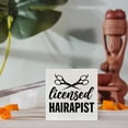 thumbnail image 5 of Zomyto 5x5 In Hairdresser Decor Hairstylist Sign Licensed Hairapist Wooden Box Sign, 5 of 6