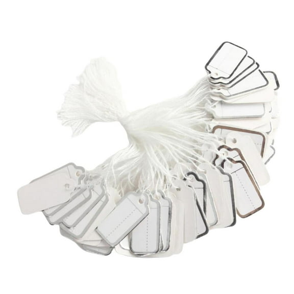 1 Package of Gift Tags, Paper Tags, Hanging Tags with St, Suitable for DIY Gift Decoration, 26 X 13 Mm,