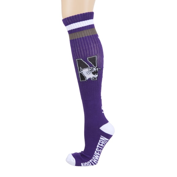 Northwestern Wildcats Purple Tube Sock - Donegal Bay - Unisex - One Size - Knee-High