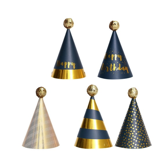 HINTRMENT 5Pcs Fun and Festive Happy Birthday Hat in and Adults