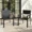 Black, variant on UDPATIO Patio Dining Chairs Set of 4 Stackable Outdoor Wicker Dining Chairs, All-Weather Patio Armchairs with Armrests, Rustproof Steel Frame, Ergonomic Comfort for Backyard, Deck, Garden,Brown