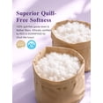 thumbnail image 5 of KUSNUG Quill-Free Oversized Queen Duvet Insert - Goose Feather Down Fiber Comforter with Organic Cotton Cover, Soft Fluffy All-Season Bed Comforter, 5 of 9